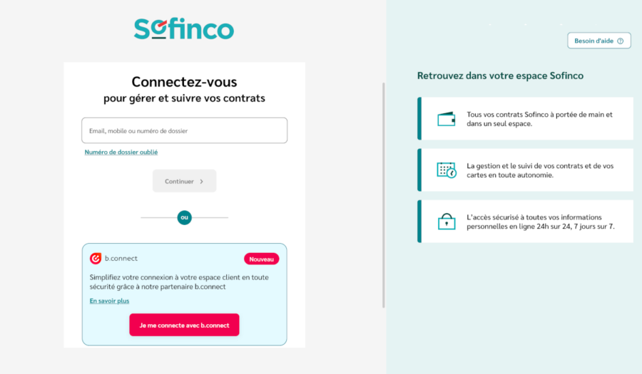 espace client sofinco