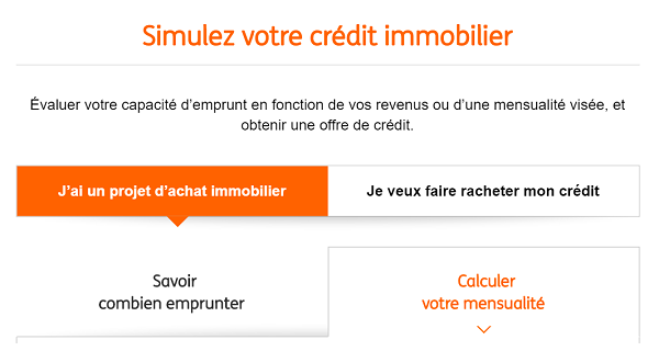 ING Direct Simulation pret immobilier