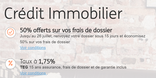 crédit immobilier ING Direct