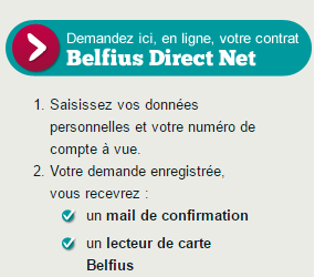 Accès à Belfius Direct Net