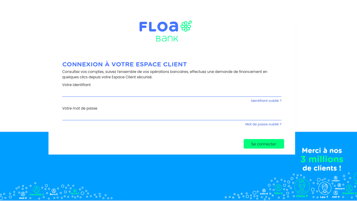 Espace Client Floa Bank Suivi De Mes Crédits En Ligne