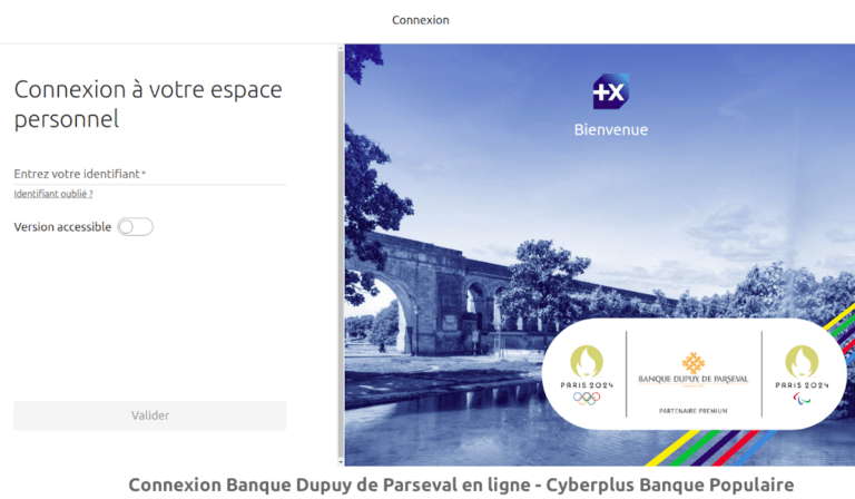 Connexion Banque Dupuy de Parseval en ligne