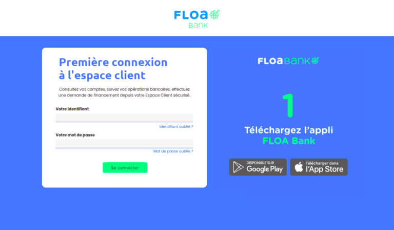 Floa Bank première connexion