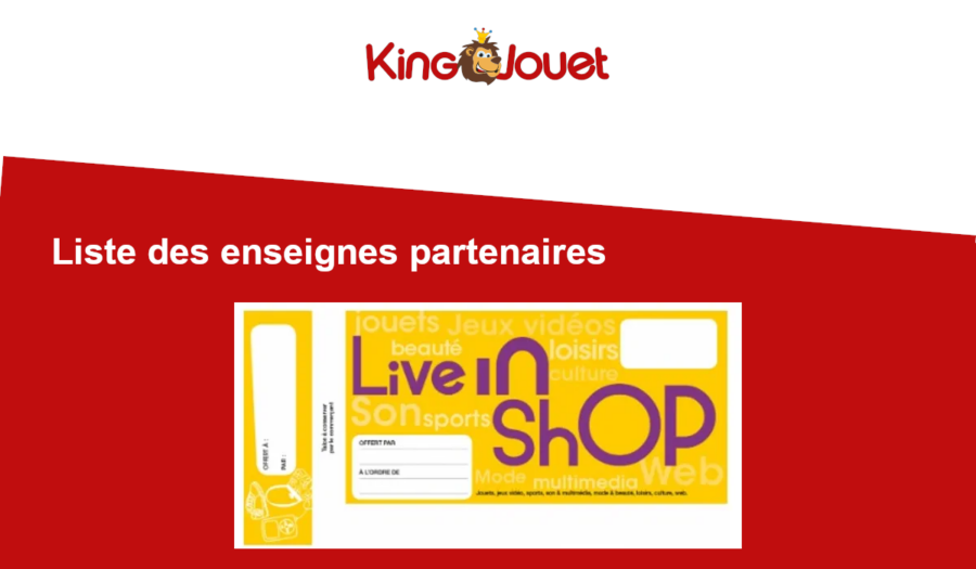 liste des enseignes live in shop