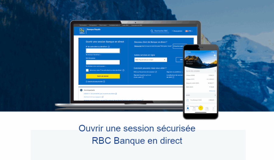 ouvrir une session rbc en direct