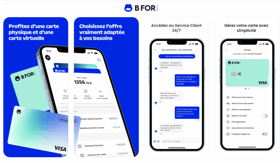 services bancaires BforBank mobile