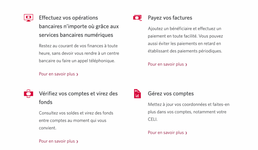 services bancaires en ligne