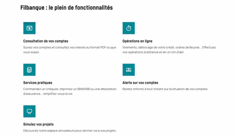 espace client filbanque