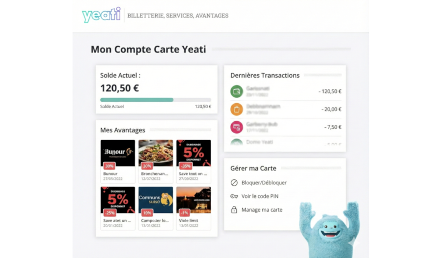 mon compte carte yeati