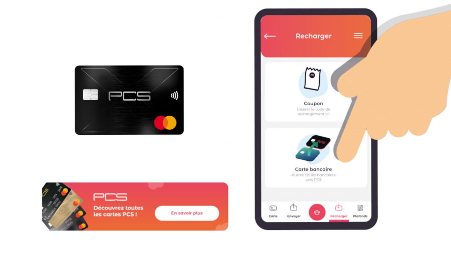 recharge psc via l'application mobile